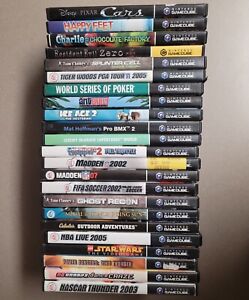 Nintendo Gamecube Game Lot USA Version Cars Lego Resident Ice Age Tiger Ghost