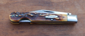 VINTAGE KA-BAR KNIVES SWING GUARD LOCKBACK KNIFE (MISSING SWING GUARD), US MADE