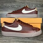 Nike Men's Blazer Low '77 EMB Brown Gum Leather Athletic Casual Shoes Sneakers