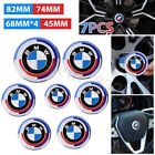 7PCS Original For BMW 50th Anniversary Emblem Centre Caps Badges 82/74mm 68/45mm