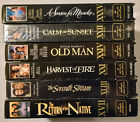 6 VHS lot Hallmark Gold Crown Collector's Edition Old Man Calm Sunset Harvest of