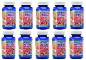 10 Pcs Pure Raspberry Ketone Lean 1200 mg Advanced Diet Fat Weight Loss Capsules