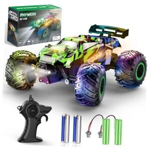Remote Control Car, RC Cars Kids Toys for Boys 5-7, 2.4Ghz RC Truck Green&blue