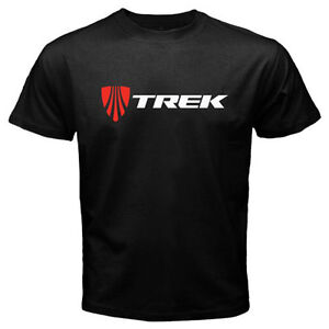 New TREK Bicycle Mountain Bike Logo Men's Black T-Shirt Size S to 5XL