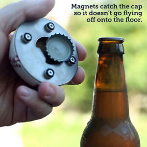 Cap Catcher Magnetic Baseball Shape Beer Bottle Opener For Men Stainless Steel
