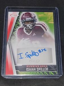 New ListingIsaiah Spiller 2022 SAGE Low Series Auto Red #A-IS Rookie RC LA Chargers NFL