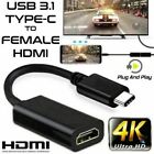USB-C Type C To 4K HDMI Converter Adapter Cable For Chromebook Laptop Game #266