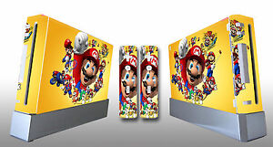 218 Skin Sticker Cover For NintendoWii Console and 2 Remotes