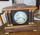 Antique Sessions 8 Day Time and Strike Mantle Clock