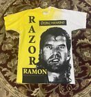 Vintage 1993 Razor Ramon WWF All Over Print Shirt Size XL Deadstock