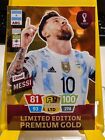 Fifa World Cup Qatar 2022 Adrenalyn xl limited edition Lionel Messi Premium Gold