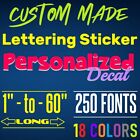 Custom Decal Sticker Vinyl Lettering Personalized Text, Window Wall Car Truck (2