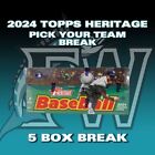 New ListingTORONTO BLUE JAYS 2024 Topps Heritage MINI 1/2 Case 5 Hobby Box Break 1490