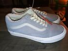 NWT Vans Old Skool Cozy Hug Sherpa Lined Suede Shoes Drizzle Gray/ White Men's 6