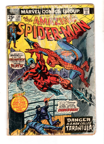 Amazing Spider-man #134, GD+ 2.5, 2nd Appearance Punisher, Marvel Value Stamp