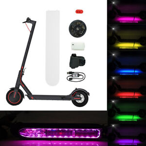 Electric Scooter LED Strip Flashlight Bar Lamp For Xiaomi M365 Skateboard Li-'h