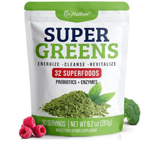 New ListingSUPER GREENS POWDER SUPERFOODS BEST GREENS SUPERFOOD POWDER WITH 32 SUPERGREENS