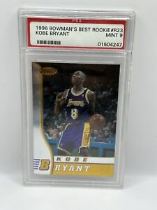 1996 Bowman's Best Rookie #R23 Kobe Bryant Los Angeles Lakers PSA 9 MINT