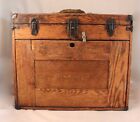 Vintage Solid Oak Machinist Chest--George Scherr Co, NY- w/ Excelsior Latches