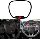 Auovo Steering Wheel Cover Trim for Dodge Charger Challenger 2015-2023 Black (For: Dodge Charger)
