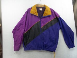 Vintage 90s Reebok Windbreaker Jacket Nylon Size Large Retro