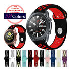 for Samsung Galaxy Watch 3 45mm 41mm B# Silicone Sport Watch Band Strap Bracelet