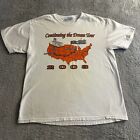 VTG Harley Davidson T-Shirt Dream Tour 2003 Mens Size Large White Hanes Beefy
