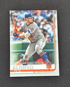 2019 Topps Chrome Pete Alonso RC Rookie Debut #52 New York Mets