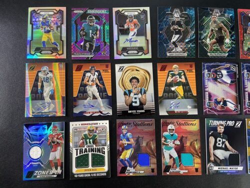 New Listing149 Football Card Lot Puka Silver Prizm, Mahomes Patch, #'d, Case Hits, Autos