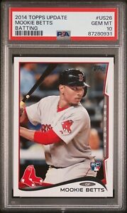 2014 Topps Update #US26 Mookie Betts RC ROOKIE PSA 10