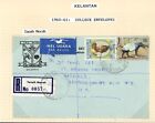 1960 Kelantan Malaya Cover To UK, College Envelope $2.10 Kelantan Airmail