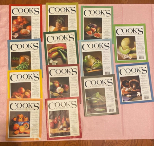 COOK'S ILLUSTRATED Magazine, 13 Issue Lot, 2008-2012, Cooking, Recipes