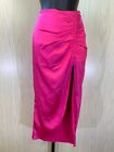 Endless Rose Side Ruched Midi Skirt, Women's Size S, Pink NEW MSRP $28.99