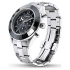 Swarovski Octea Lux Sport Watch Metal Bracelet, Black, Stainless Steel 5610520