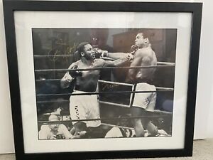 Muhammed Ali vs Joe Frazier both Signed 16 x 20 Original Photograph