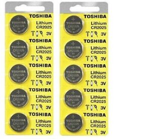 10 New Original Toshiba CR2025 CR 2025 3V LITHIUM BATTERY BR2025 DL2025 Watch