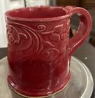 Hand Built Pottery Coffee Mugs Set Of 2-Signed by Artist