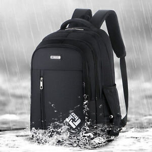Men Women 18'' Backpack Bookbag School Travel Laptop Rucksack Zip Bag USB Port