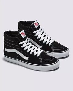 VANS SK8-Hi Men's Sneakers Black White High Top Size 12