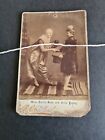VICTORIAN Cabinet Card Clown Fritz Young  Emilie Sells  Folies Bergere RPPC 1891