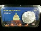 2000 American Silver Eagle 1 oz .999 Silver Dollar Sealed Littleton Holder 166sp