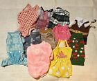 Lot of 11 Size X-Small Dog Outfits Clothes Sweat Shirts Tops Dresses