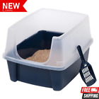 EXTRA LARGE CAT LITTER Box Pan Enclosed Hooded Covered Kitty House With Scoop on