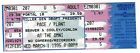 Jimmy Page and Robert Plant 3/1/95 Atlanta GA The Omni Full Ticket! Led Zeppelin