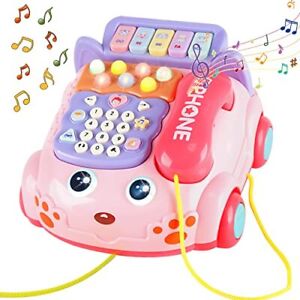 New ListingBaby Phone Toy,Baby Toy Phone Cartoon Baby Piano Music Light Toy Children Pre...
