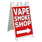 VAPE SMOKE SHOP RIGHT ARROW Signicade 24x36 Aframe Sidewalk Sign Banner Decal