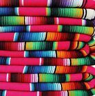 Artisan Falsa Mexican Blanket Saltillo Serape Yoga Throw Made in Mexico X-Large