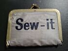 New ListingVintage Sew-It Kit in a Little Kiss-Lock Fabric Pouch - Sewing Kit