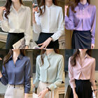 Office Lady Elegant Korean Buttons T-shirt Business Career Workwear Tops Blouse