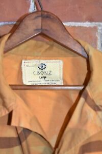 C. Bonz RARE Orange CAMO Military Made in Malibu Cali Jacket Size L